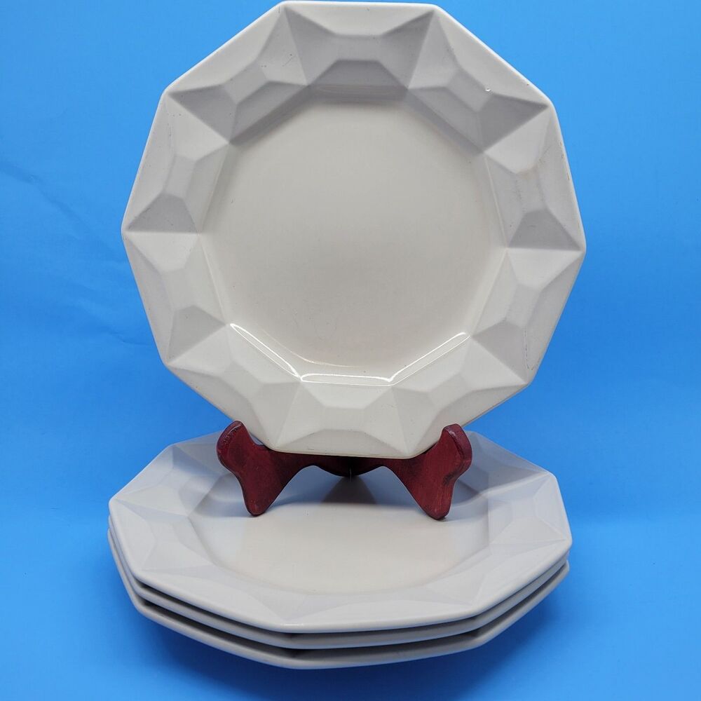 Lenox Kate Spade NY Castle Peak Hazelnut Luncheon Plates 9 1/2 " Set of 4